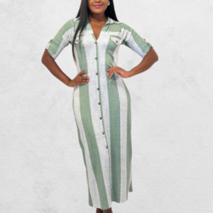 Chemise Longo - Listrado Verde Charme