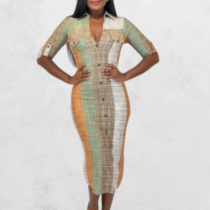 Chemise Midi - Xadrezinho Casual