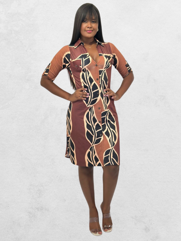 Chemise Midi - Folhagens de Outono